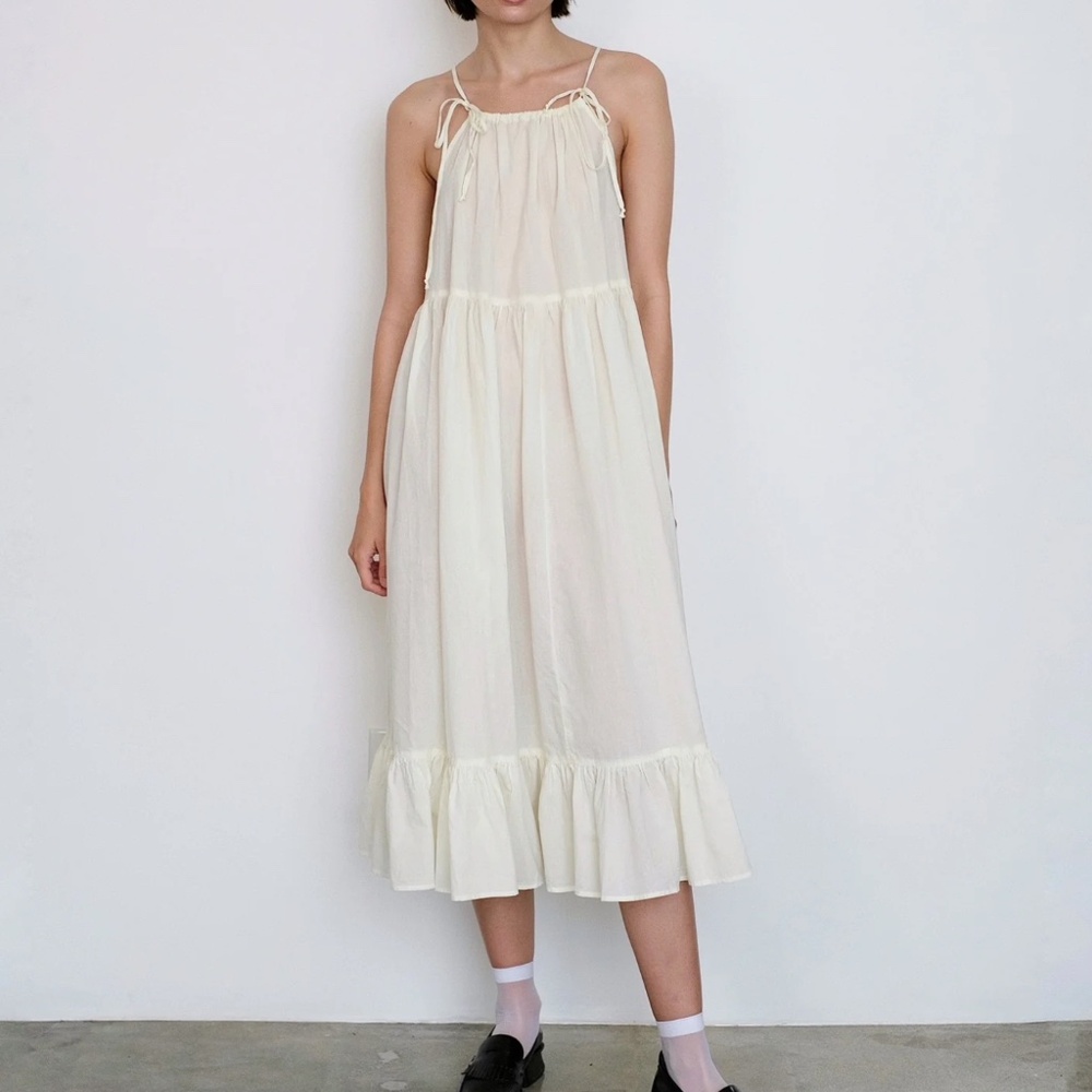 Toit Volant Evelyn dress in white, size XS/S
